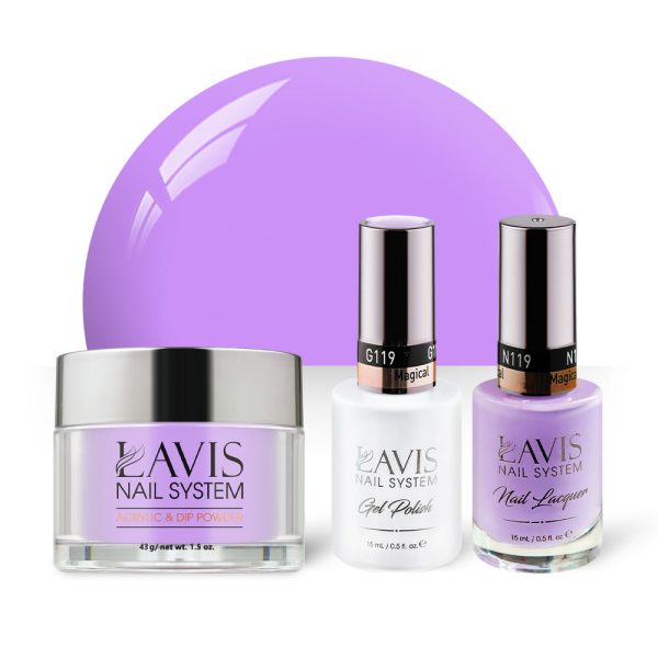 LAVIS 3 in 1 - 119 Magical - Acrylic & Dip Powder, Gel & Lacquer Online Sale