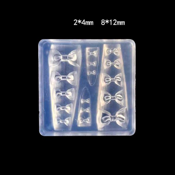3D Nail Charm Mold 1 - 16 Bows on Sale - Image 2