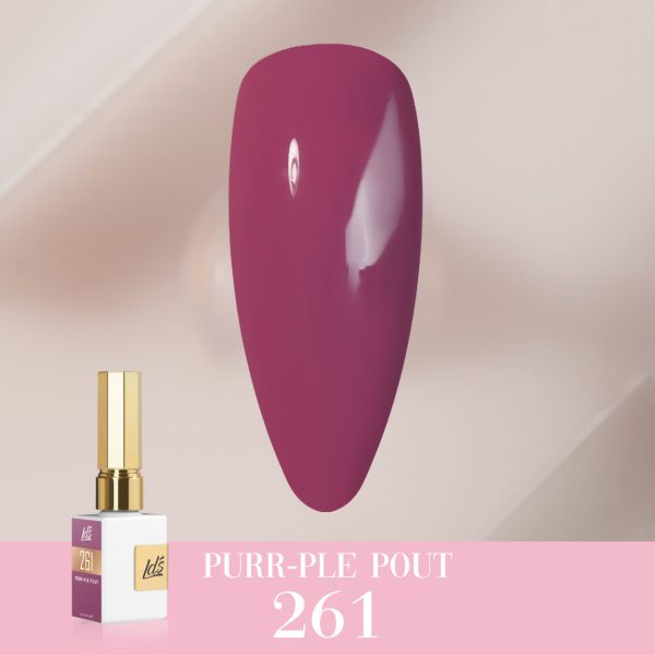 LDS Color Craze Gel Nail Polish - 261 Purr-ple Pout - 0.5oz Fashion - Image 3