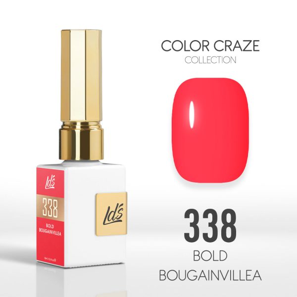 LDS Color Craze Gel Nail Polish - 338 Bold Bougainvillea - 0.5oz For Cheap