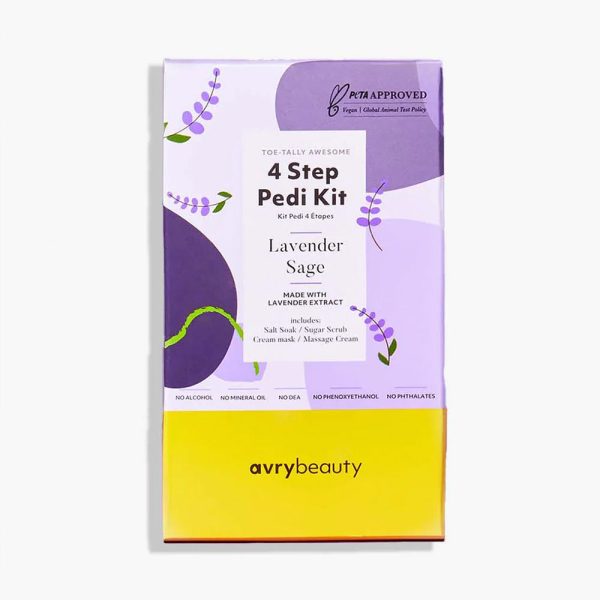 AVRY BEAUTY - 4 Steps Pedicure Kit - Lavender Discount
