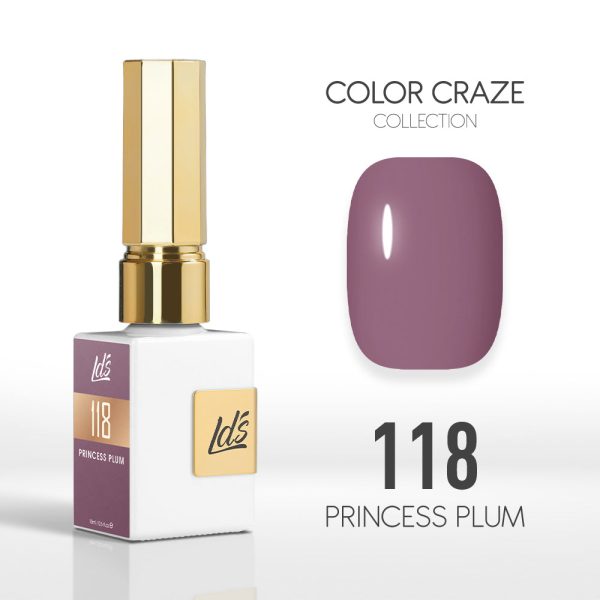 LDS Color Craze Gel Nail Polish - 118 Princess Plum - 0.5oz Online Sale