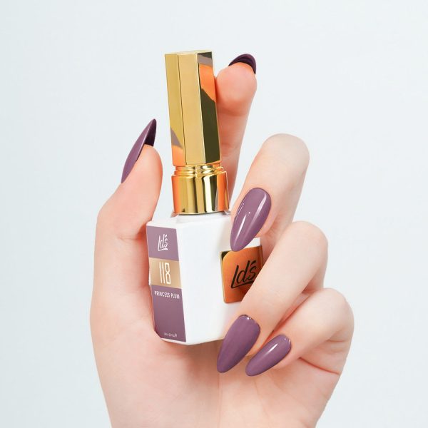 LDS Color Craze Gel Nail Polish - 118 Princess Plum - 0.5oz Online Sale - Image 2