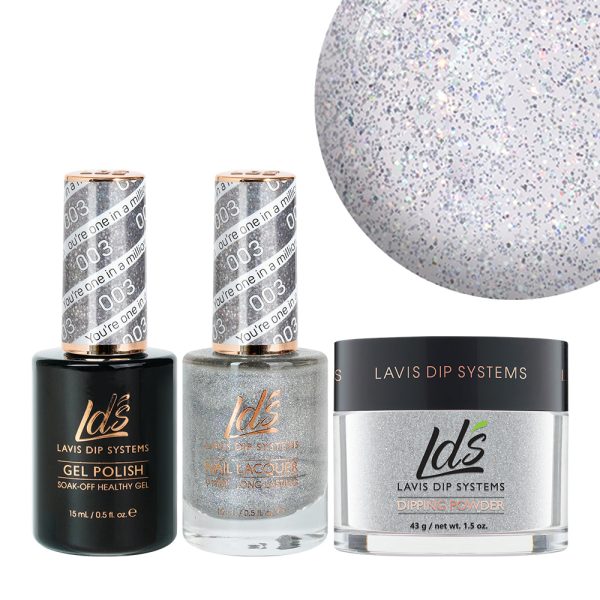 LDS 3 in 1 - 003 You re One In A Million - Dip, Gel & Lacquer Matching For Cheap - Image 4