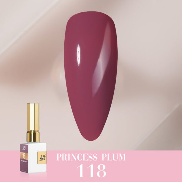 LDS Color Craze Gel Nail Polish - 118 Princess Plum - 0.5oz Online Sale - Image 3